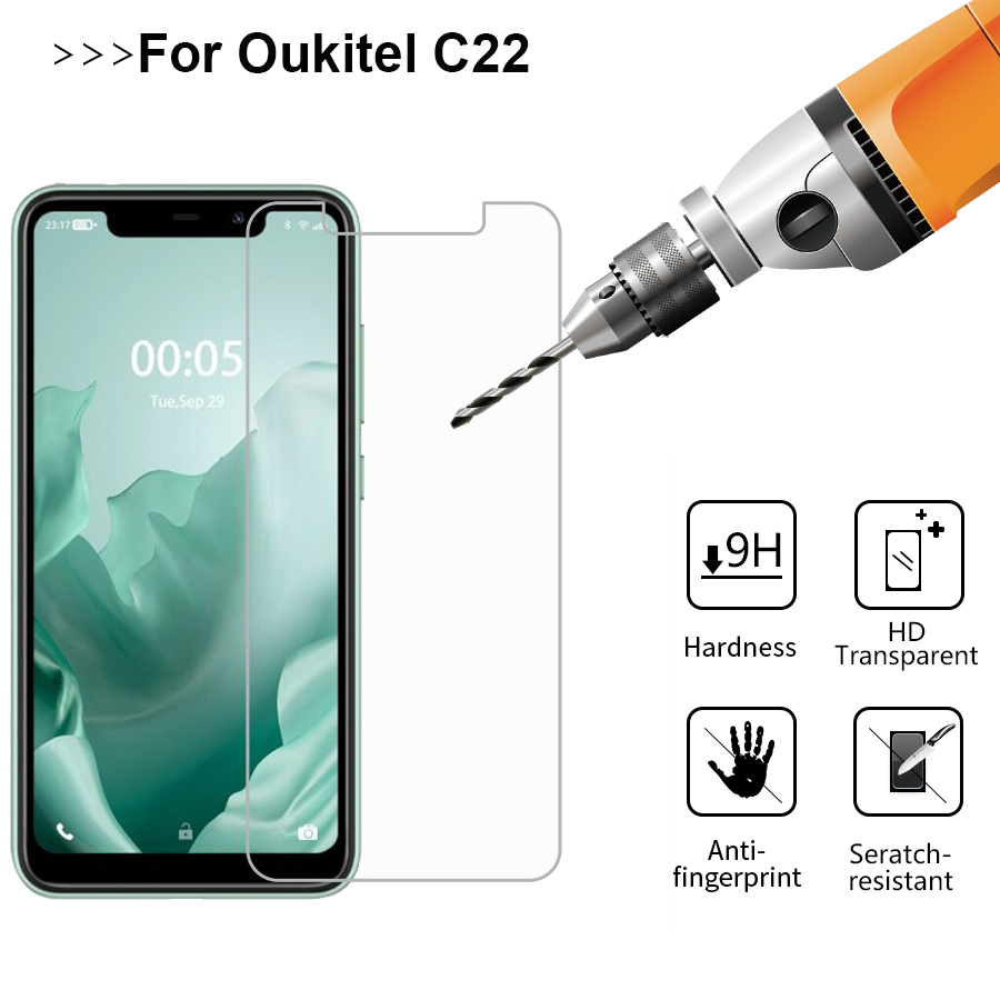 Bakeey-1235Pcs-for-Oukitel-C22-Front-Film-9H-Anti-Explosion-Anti-Fingerprint-Full-Glue-Full-Coverage-1832846-1